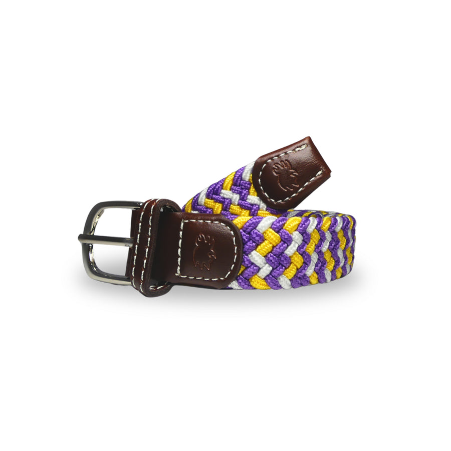 The Lil' Nola Kid's Tri-Color Woven Stretch Belt