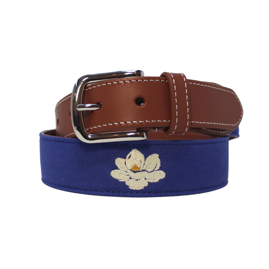 The Magnolia State Embroidered Belt