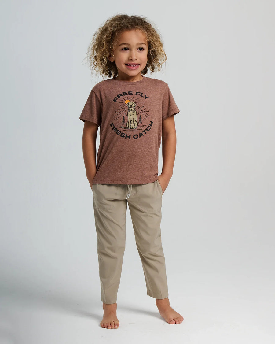 Toddler Fresh Catch Tee - Heather Nutmeg