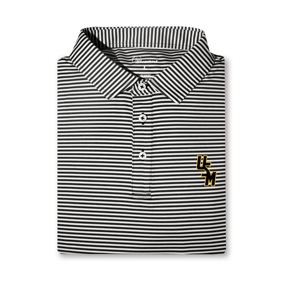 University Stripe Performance Polo - Southern Miss Base