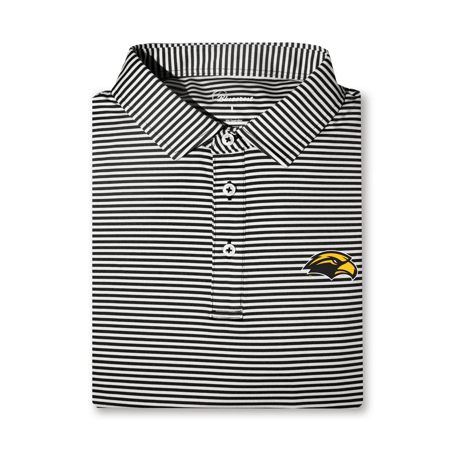 University Stripe Performance Polo - Southern Miss Eagle