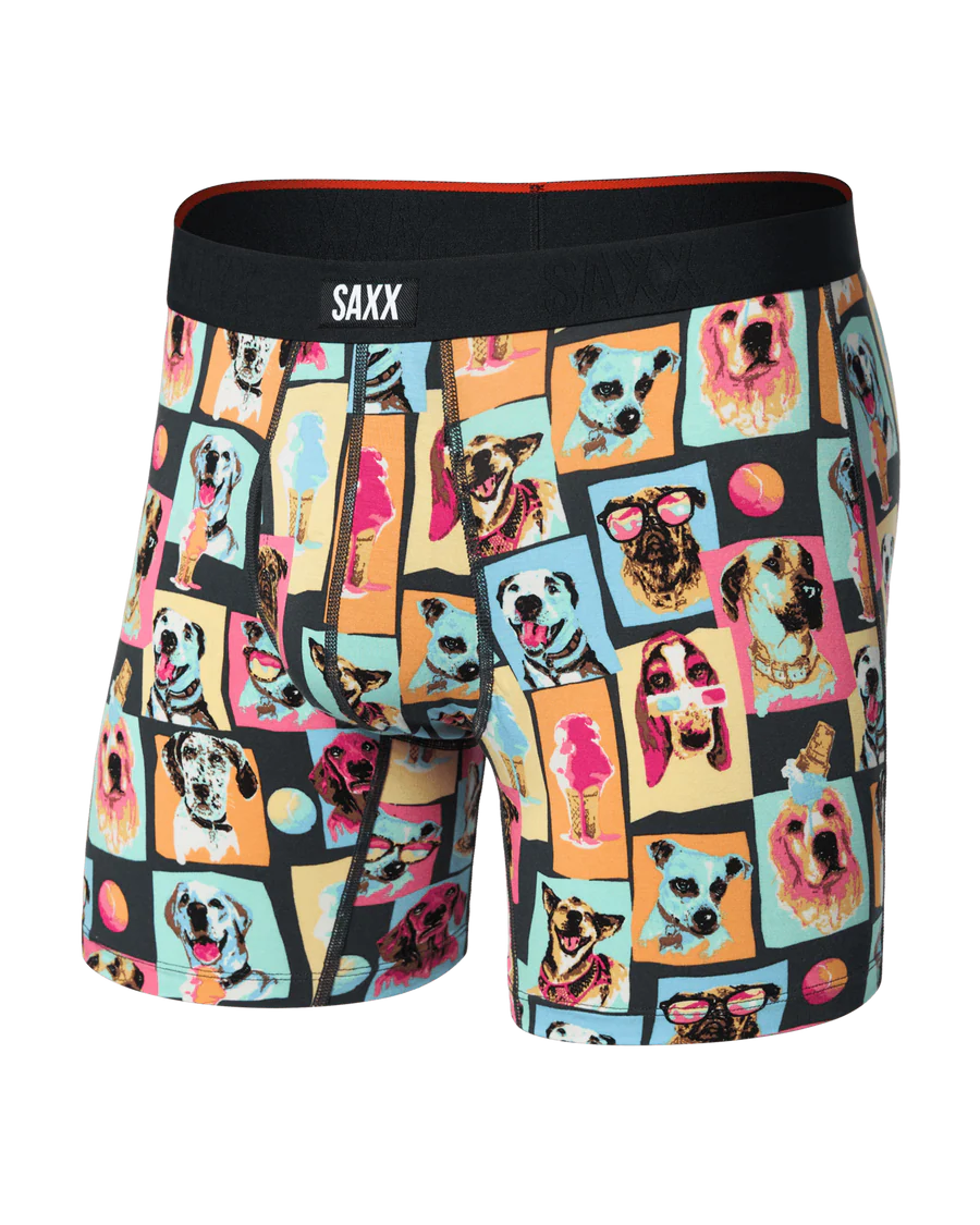 VIBE XTRA SOFT COMFORT BOXER BRIEF FLY-SUMMER DOGS OF SAXX-MULTI