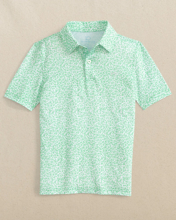Youth Flower Frenzy Performance Polo