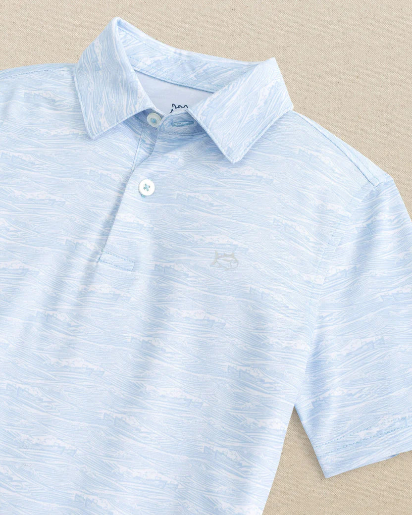 Boys Get In Shipshape Printed Performance Polo