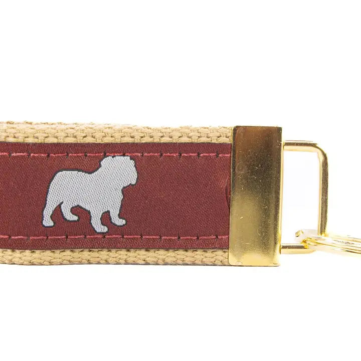 Mississippi State Bulldogs Collegiate Woven Ribbon Key Chain - Bulldog