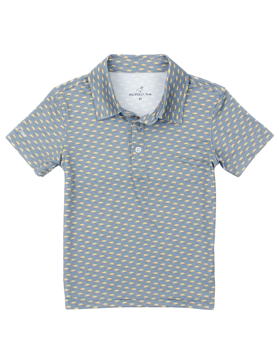 Boys Inlet Polo Up Dog