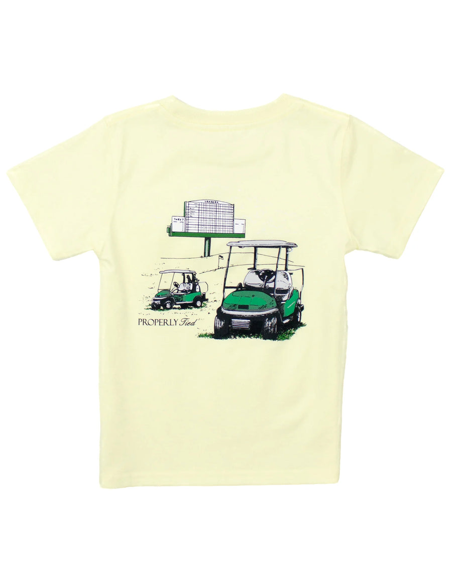Boys Leaderboard Short Sleeve-Light Yellow