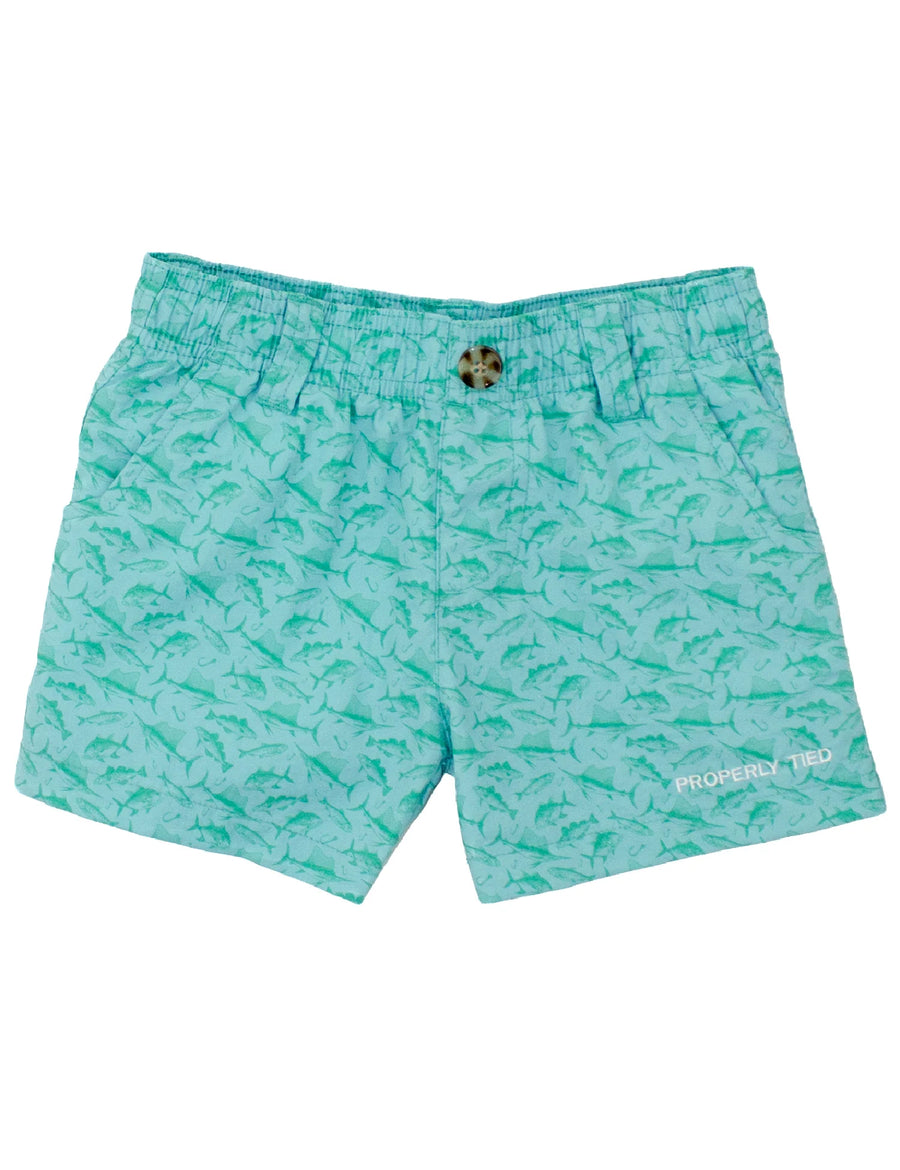 Boys Mallard Shorts-Fish Frenzy
