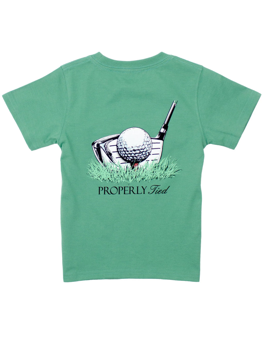 Boys Driver Short Sleeve-Ivy