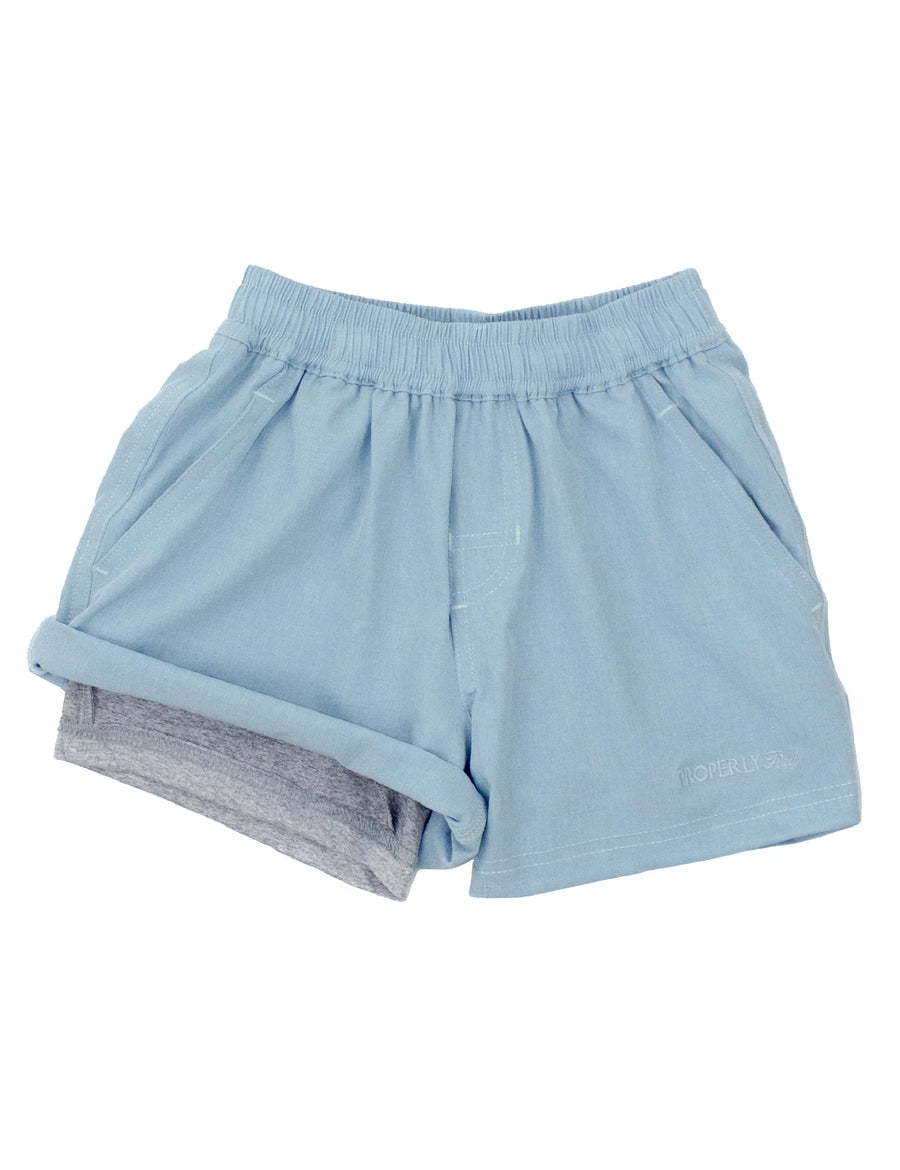 Boys Ace Short-Powder Blue