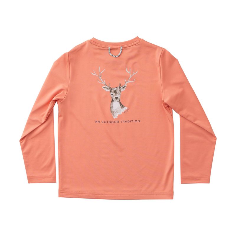 Kids Pro Performance Long Sleeve Tee - Crabapple