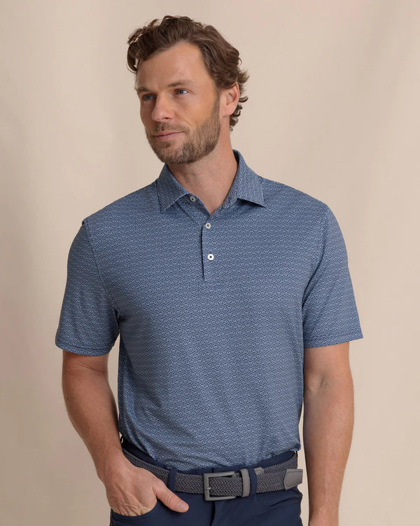 Driver ST Geo Polo - Dress Blue