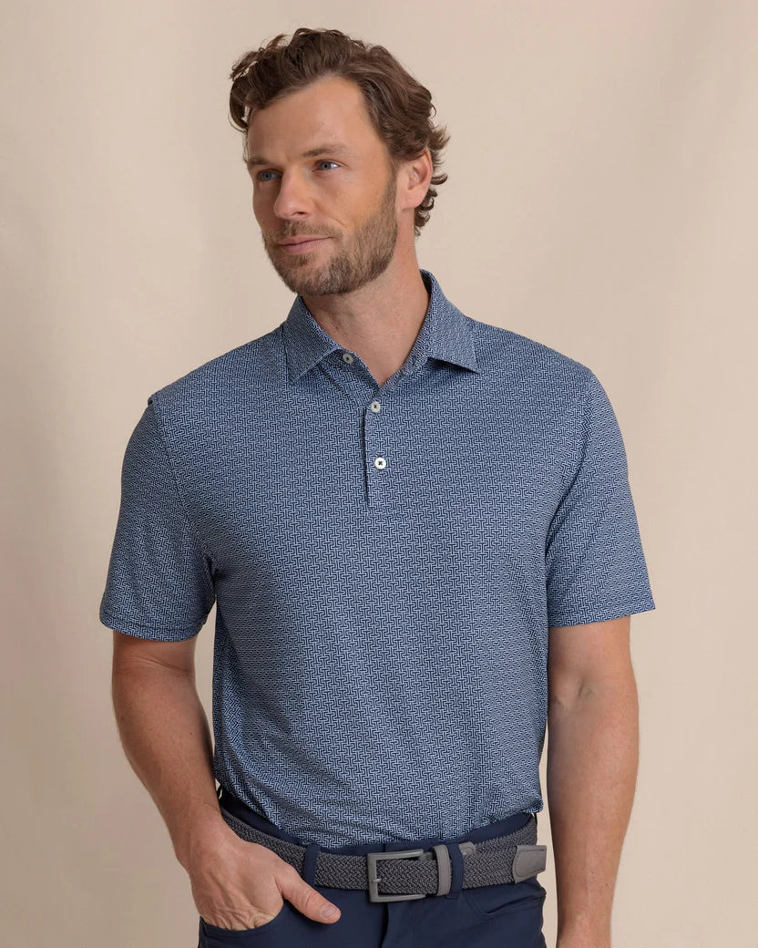 Driver ST Geo Polo - Dress Blue