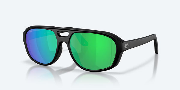 STREET HEAT MATTE BLACK W/ GREEN MIRROR 580P