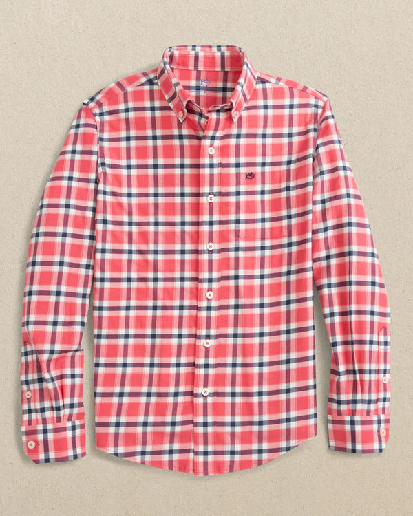 Youth Beachrock Plaid Sportshirt - Snapper